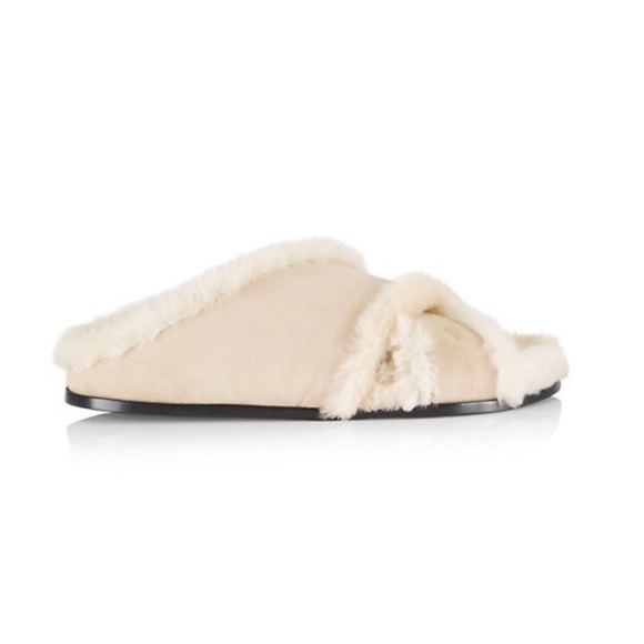 BRAND NEW! Lafayette 148 Claney Shearling Slide - Picture 4 of 4